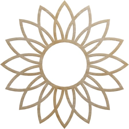 Ekena Millwork Daisy Wood Fretwork Pierced Ceiling Medallion, Hickory, 24"OD x 8 3/8"ID x 3/8"T CMWP24X24X0375DAHI